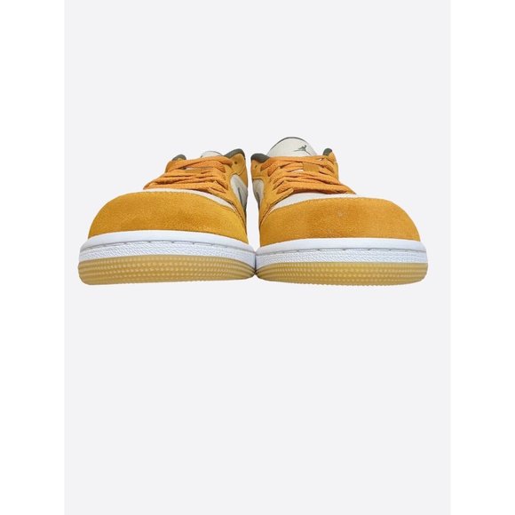 Air Jordan 1 Low SE White Light Curry Olive Sneakers DH6931-102, Men\'s Size 12.5